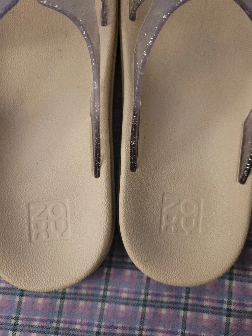 Kids Glitter Slide Sandals Size 13